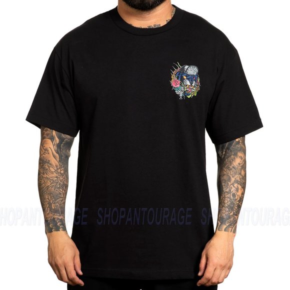 Sullen Art Collective Deathless Panther Standard Fit SCM5004 New Short Sleeve Me - Picture 2 of 6